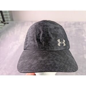Under Armour Womens Running Hat Black Grey Camo Adjustable Mesh Cap OSFA